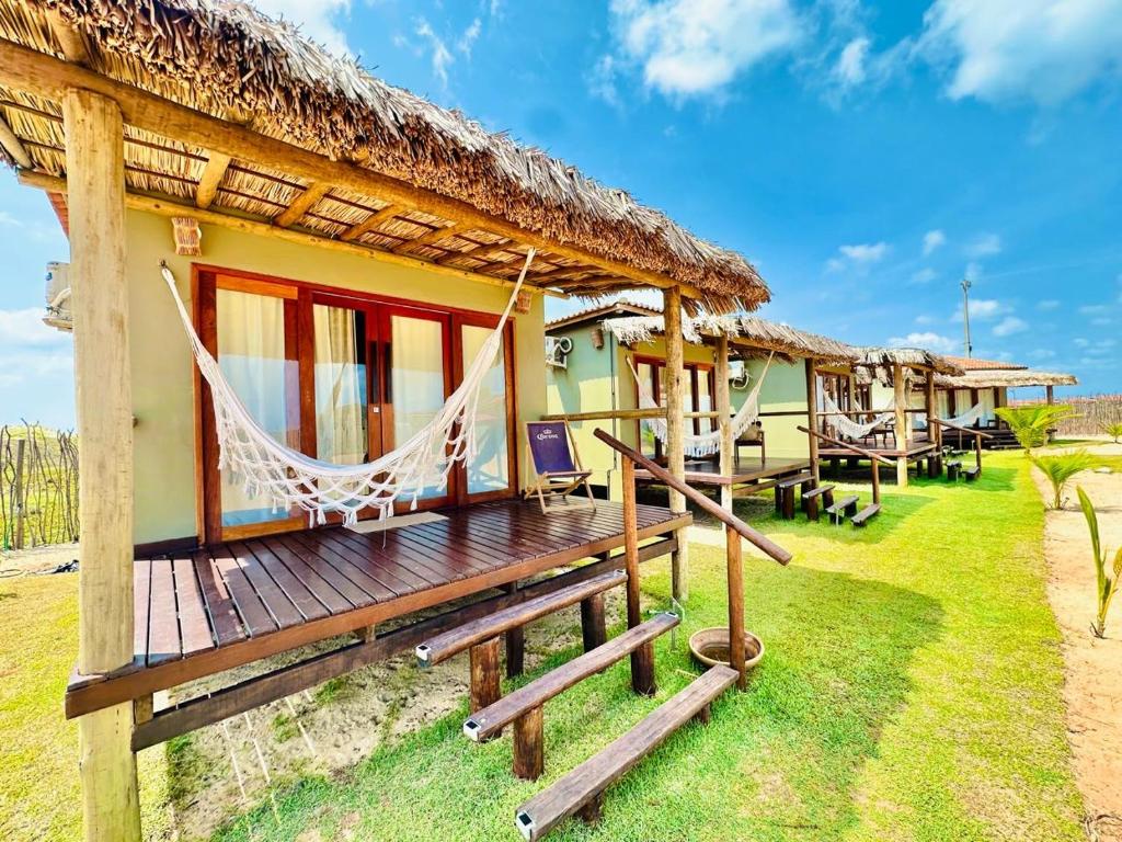 Zahrada ubytování Amigos do Vento Chalés e Kite Point