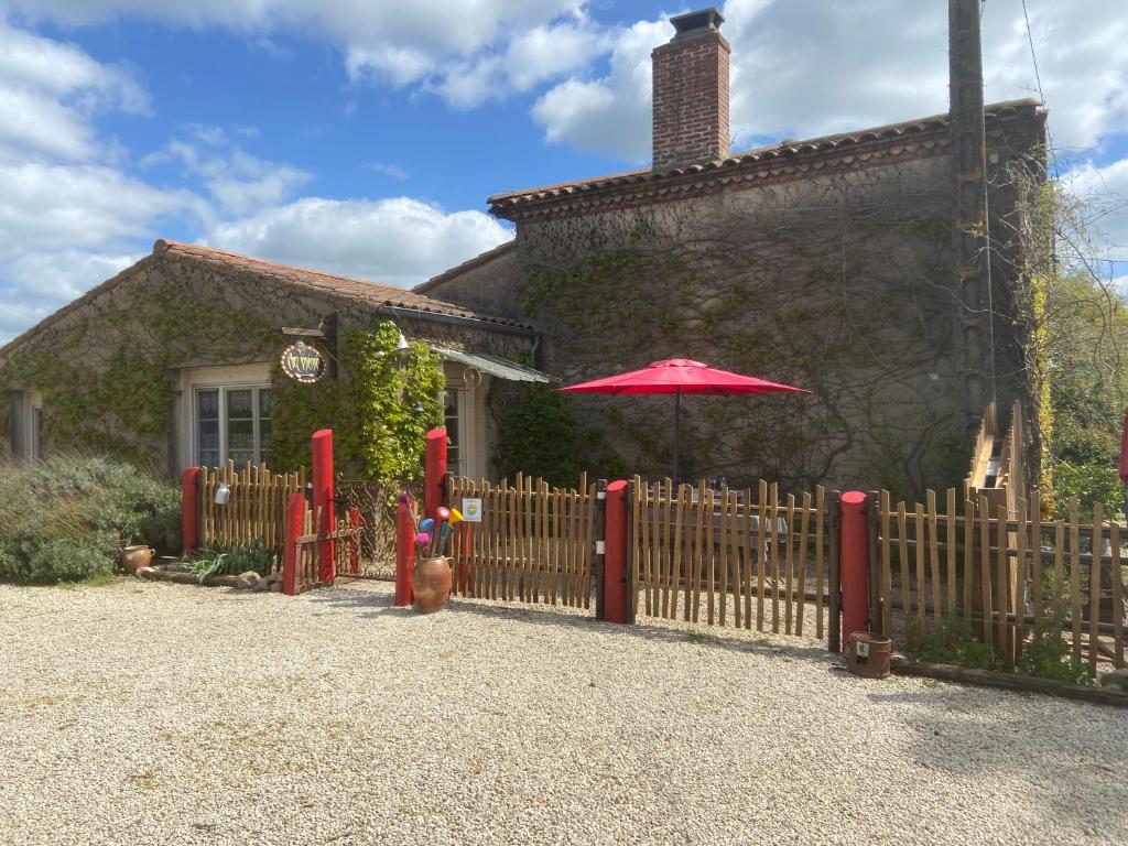 Bygningen som feriehuset ligger i