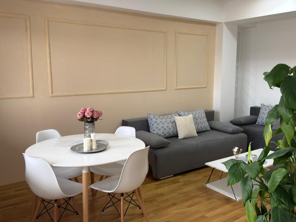 Χώρος καθιστικού στο KRUM Apartments