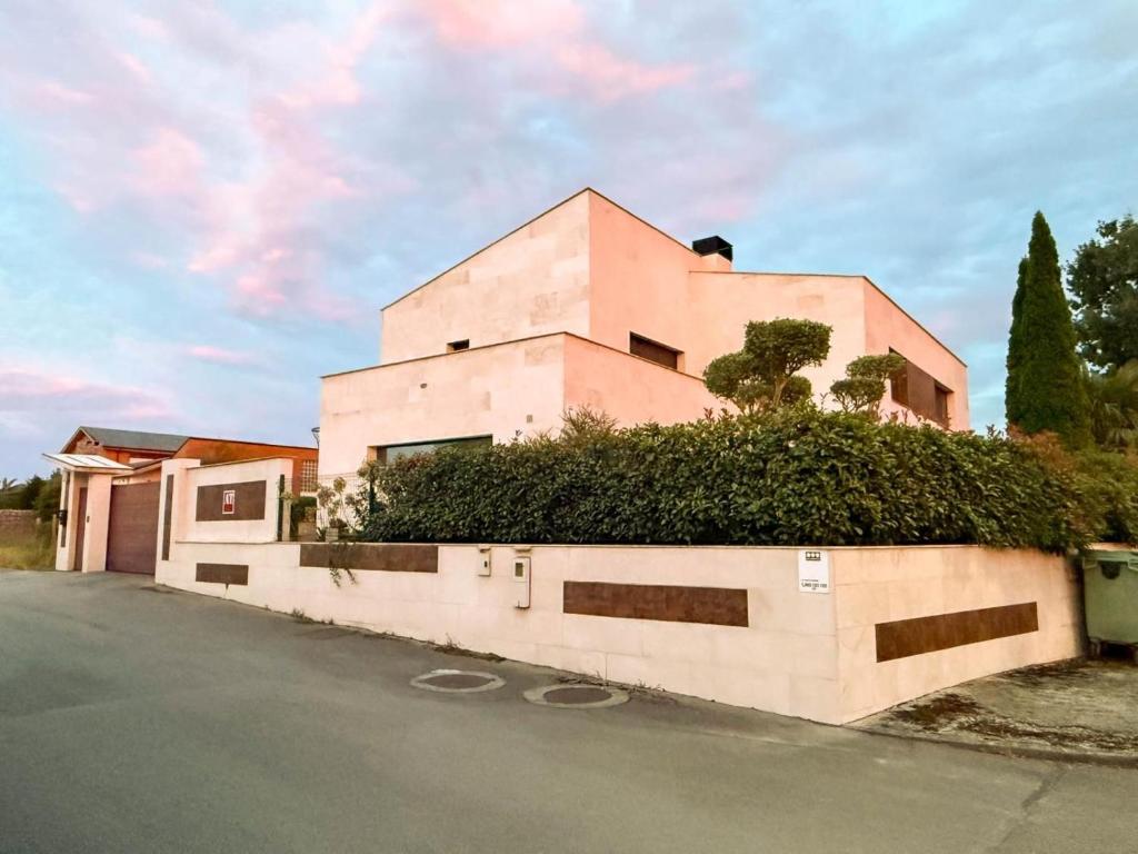 Bygningen som feriehuset ligger i