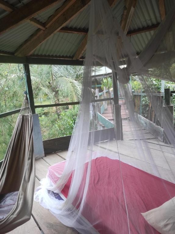 Ένα ή περισσότερα κρεβάτια σε δωμάτιο στο La montagne verte