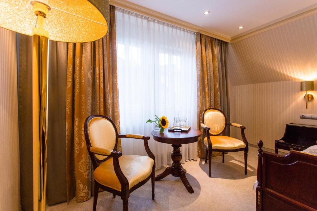Posezení v ubytování Romantik Hotel Markusturm