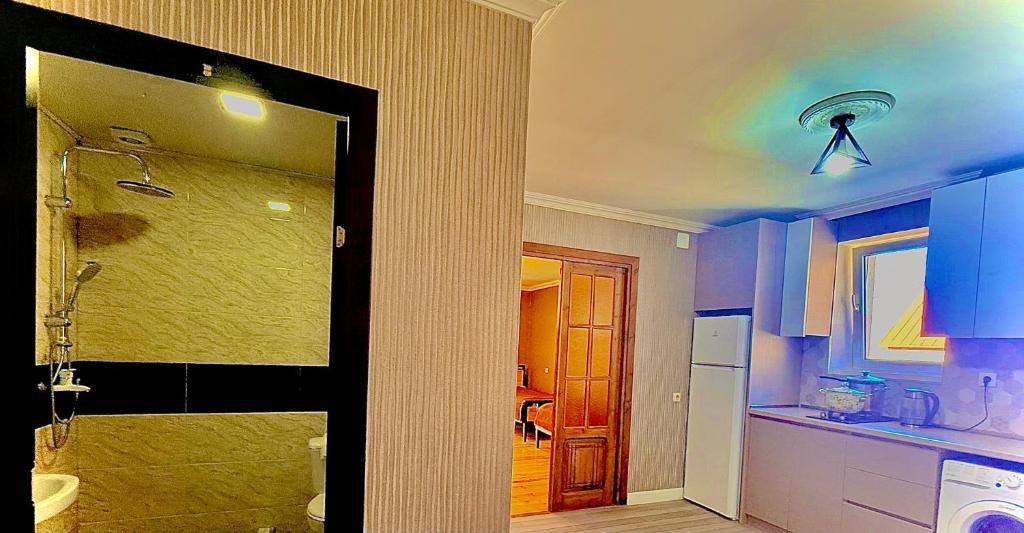 Koupelna v ubytování Apartment Once in Kazbegi