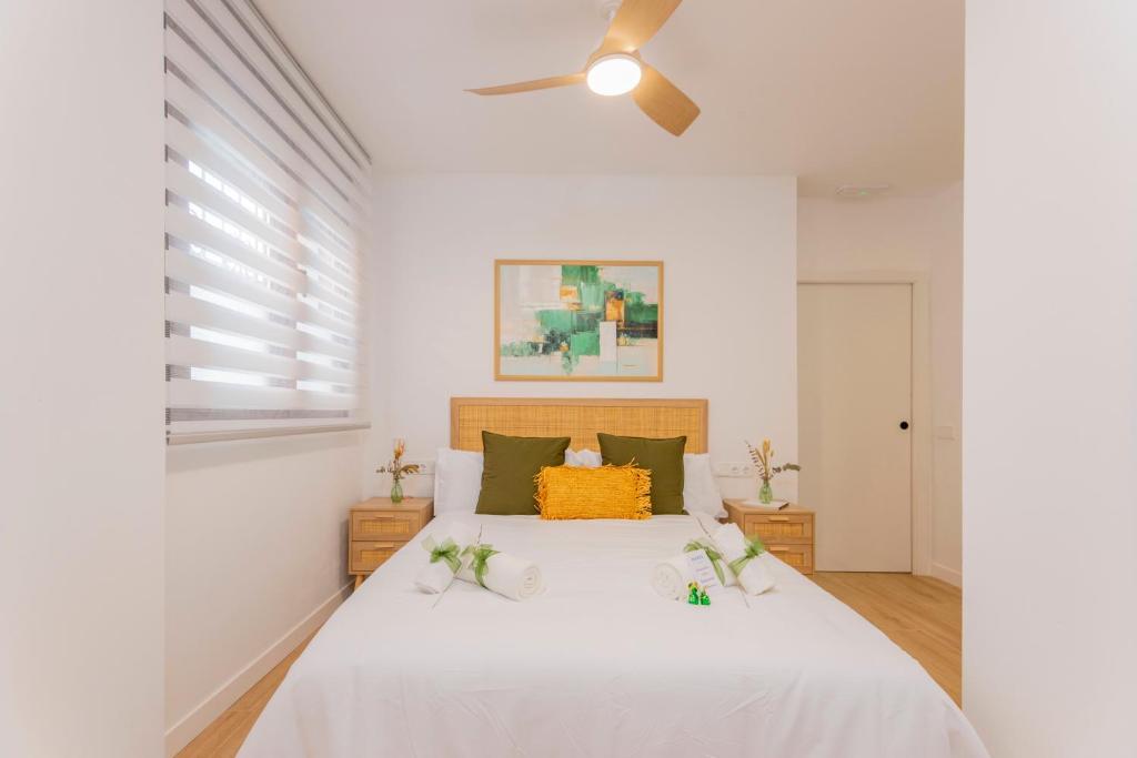 En eller flere senge i et værelse på - Marés Cabanyal -Mediterráneo en clave boutique