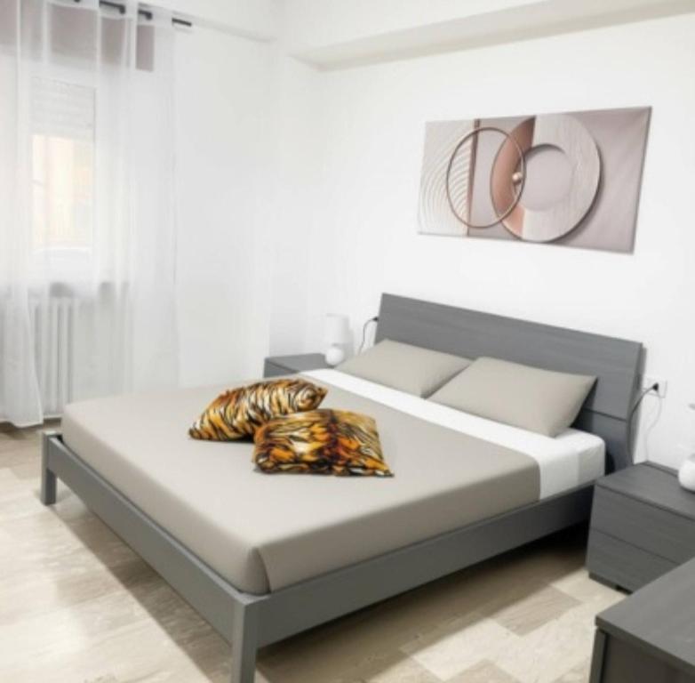 Ένα ή περισσότερα κρεβάτια σε δωμάτιο στο Charming Avezzano Apartment for Family Getaways