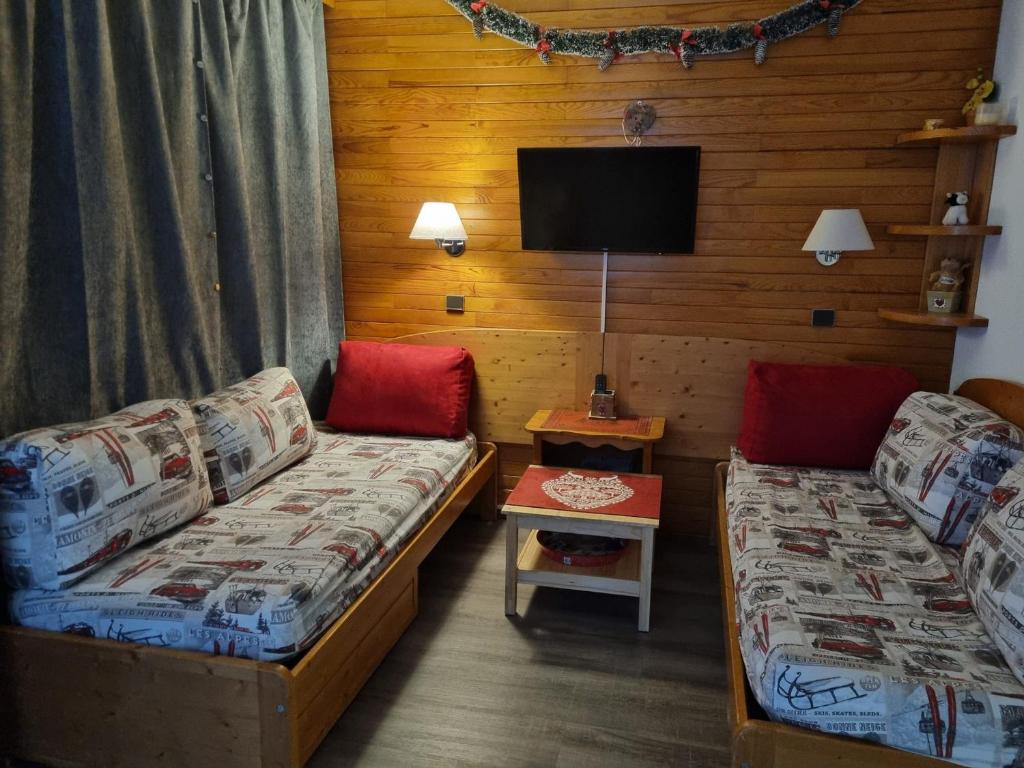 Appartement ski aux pieds, 4 pers, balcon, animaux admis