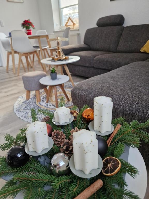 Χώρος καθιστικού στο FeWo ERZ-Zeit