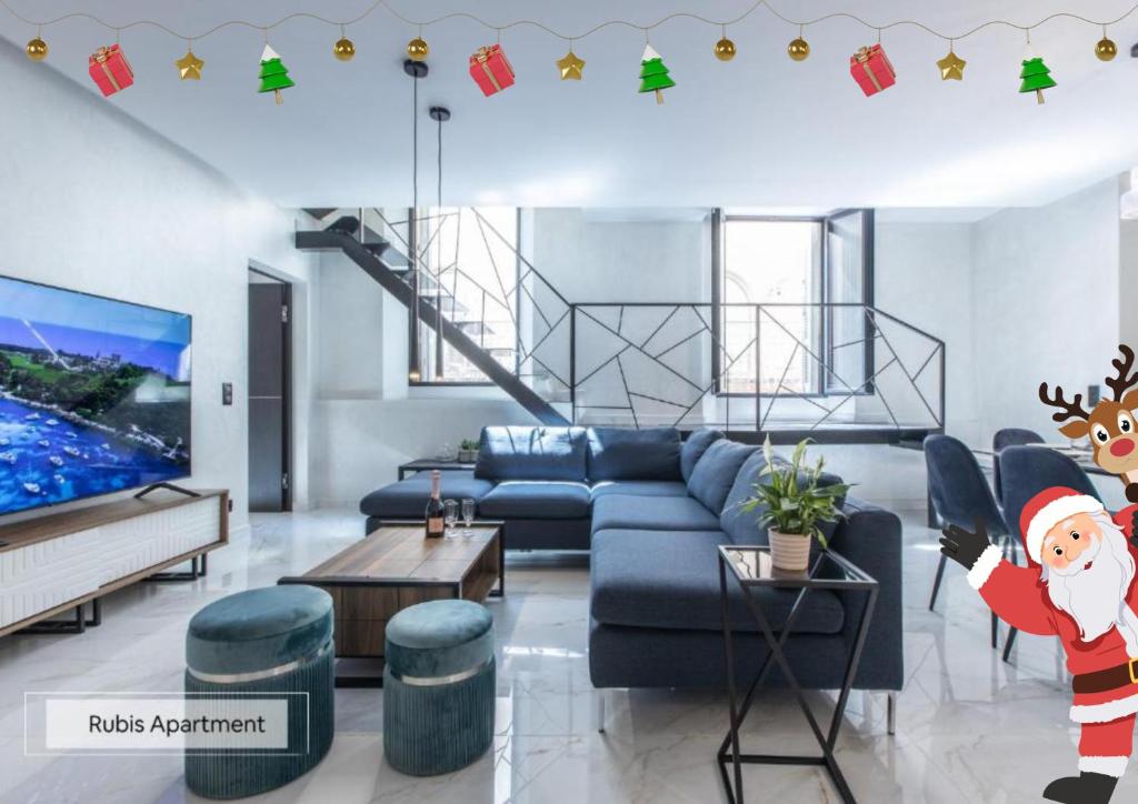 Χώρος καθιστικού στο Résidence Topaze - Central - Luxurious - 50m Croisette Palais - LRA CANNES