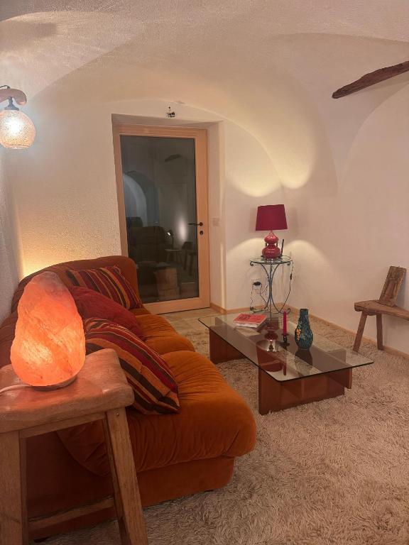 Χώρος καθιστικού στο La volta delle Dolomiti