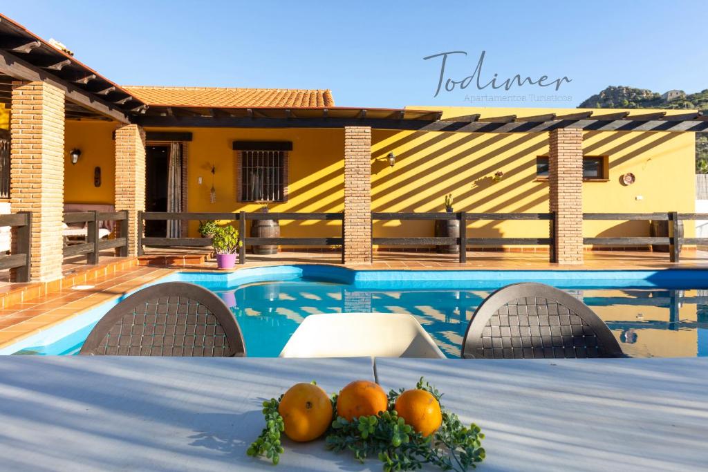 Bazén v ubytování Todimer villa refugio nebo v jeho okolí