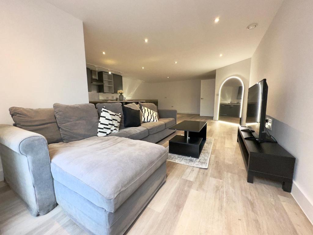 Χώρος καθιστικού στο Birmingham City Centre Apartments - Digbeth