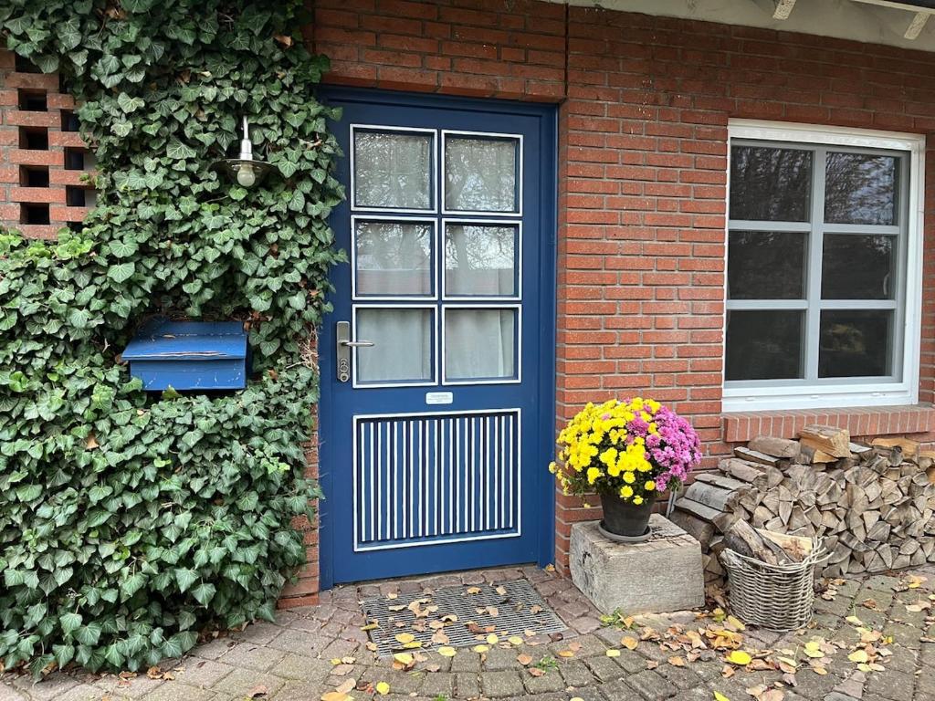 Κήπος έξω από το Barrierefreie Ferienwohnung nahe der Ostsee