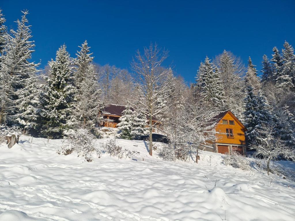 Chaty Jelenye durante el invierno
