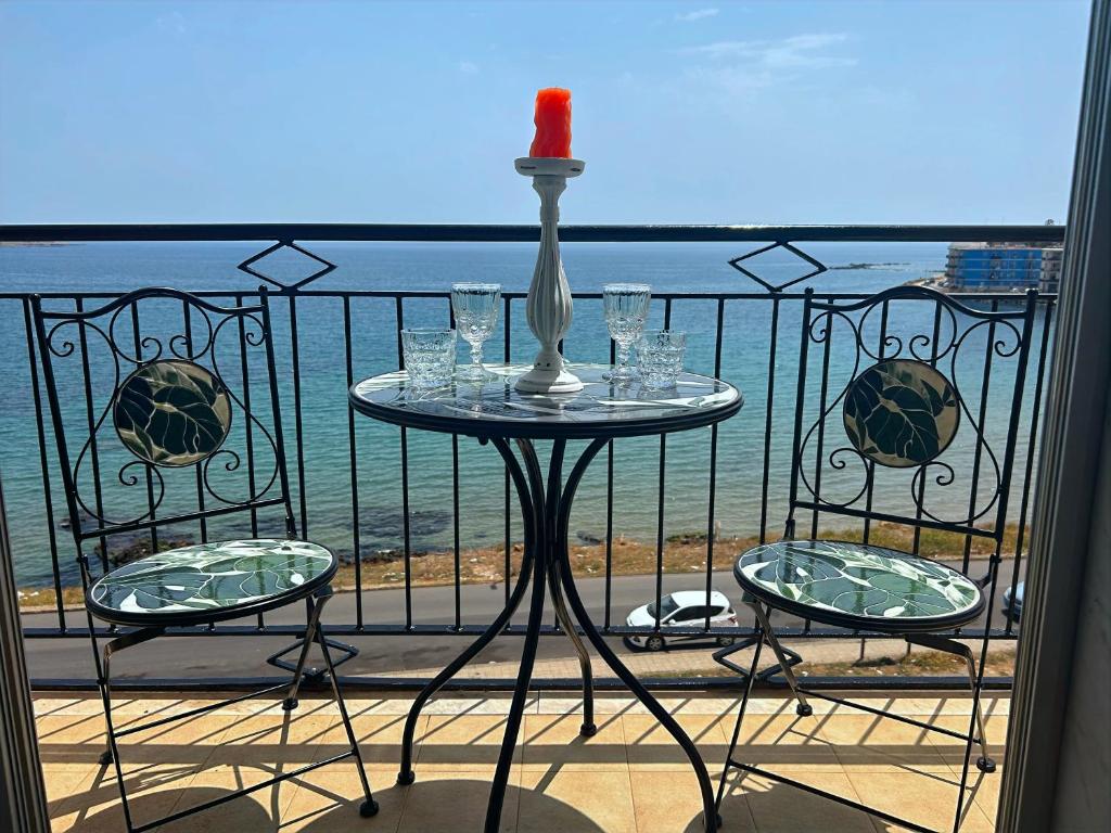 En generel havudsigt eller havudsigten taget fra lejligheden