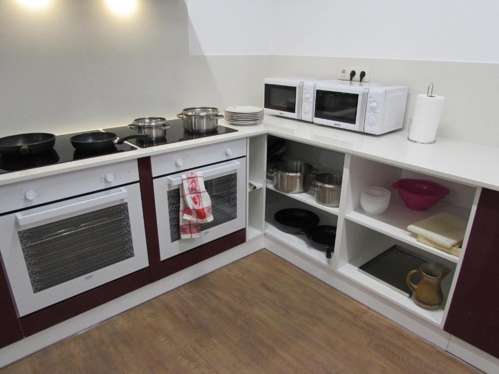 A kitchen or kitchenette at El Albergue del Montero