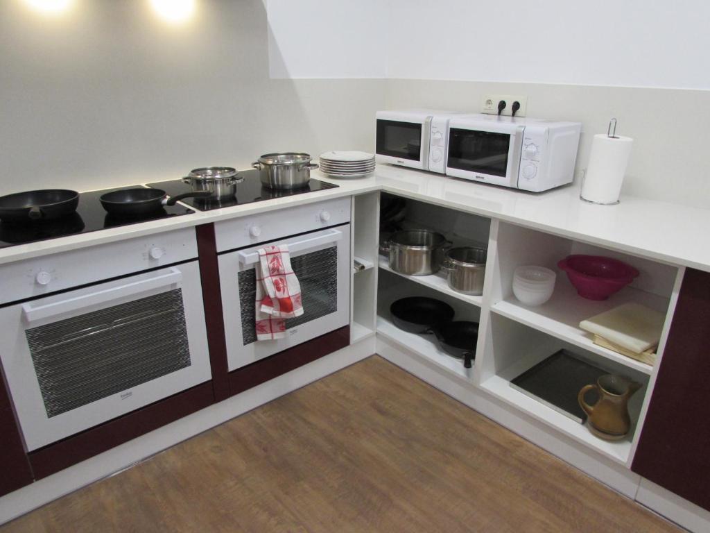 Kuchyň nebo kuchyňský kout v ubytování El Albergue del Montero