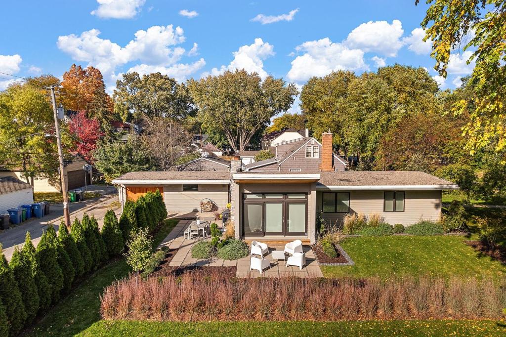 Bygningen som feriehuset ligger i