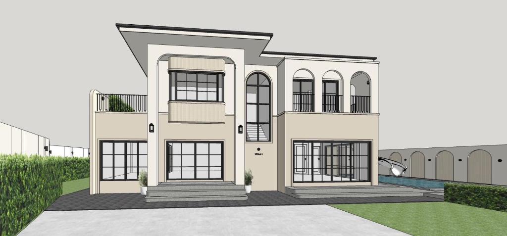 a rendering of a house at Siwara poolvilla in Jomtien Beach