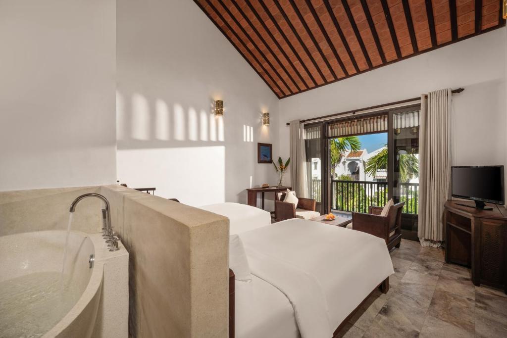 Phòng Deluxe Giường Đôi/2 Giường Đơn Nhìn Ra Vườn
