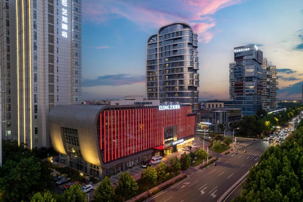 Γενική άποψη της πόλης Τσινγκτάο ή θέα της πόλης από  αυτό το ξενοδοχείο