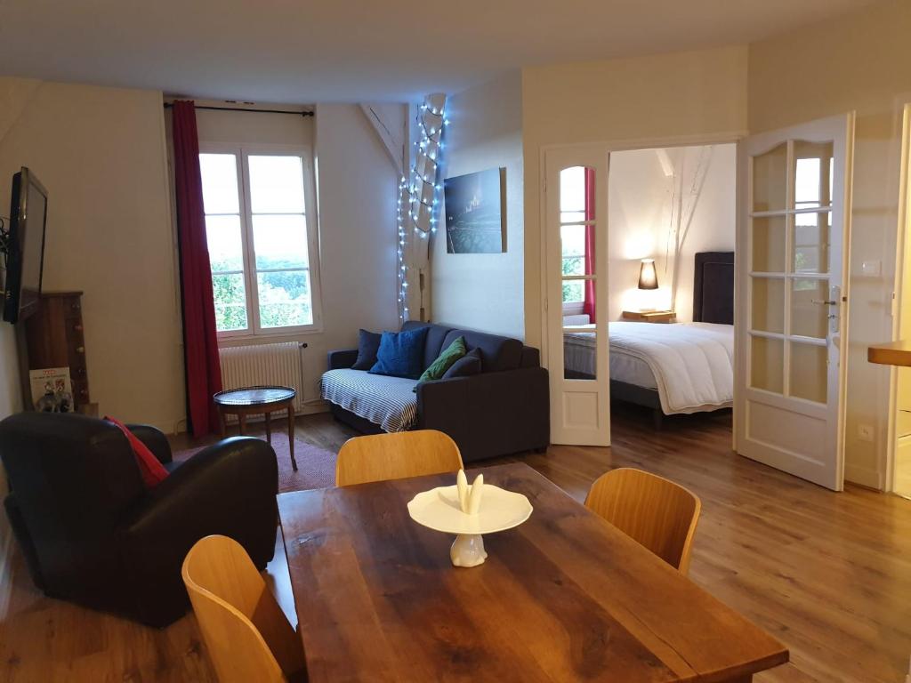 Ένα ή περισσότερα κρεβάτια σε δωμάτιο στο Couvent Providence