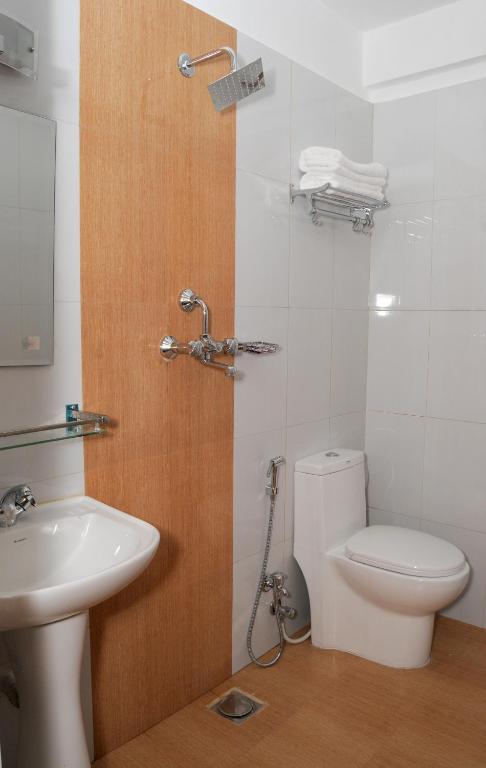 Koupelna v ubytování Hotel Bagmati