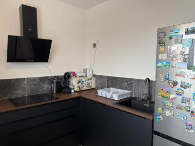 Η κουζίνα ή μικρή κουζίνα στο Panelak na Maju