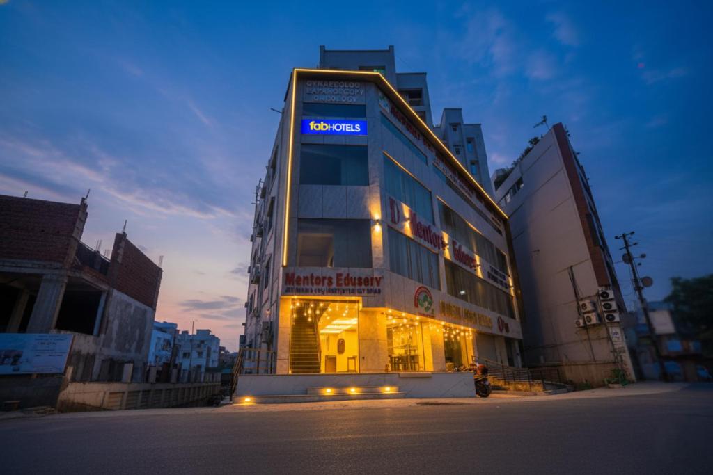 El edificio en el que está el hotel