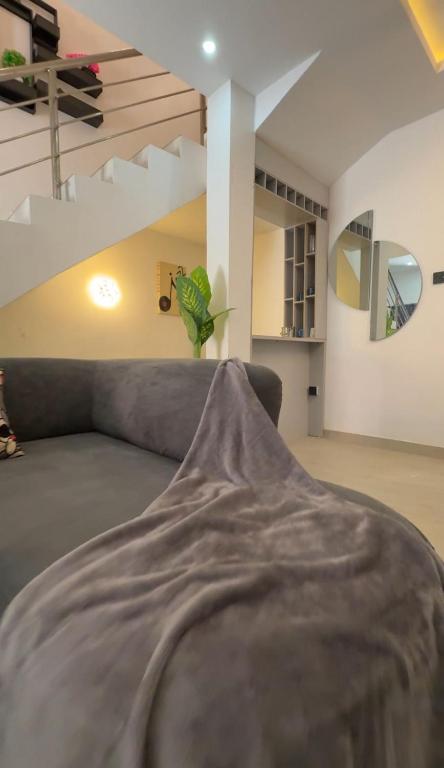 Ένα ή περισσότερα κρεβάτια σε δωμάτιο στο Quantum Havens Apartment - Amsterdam