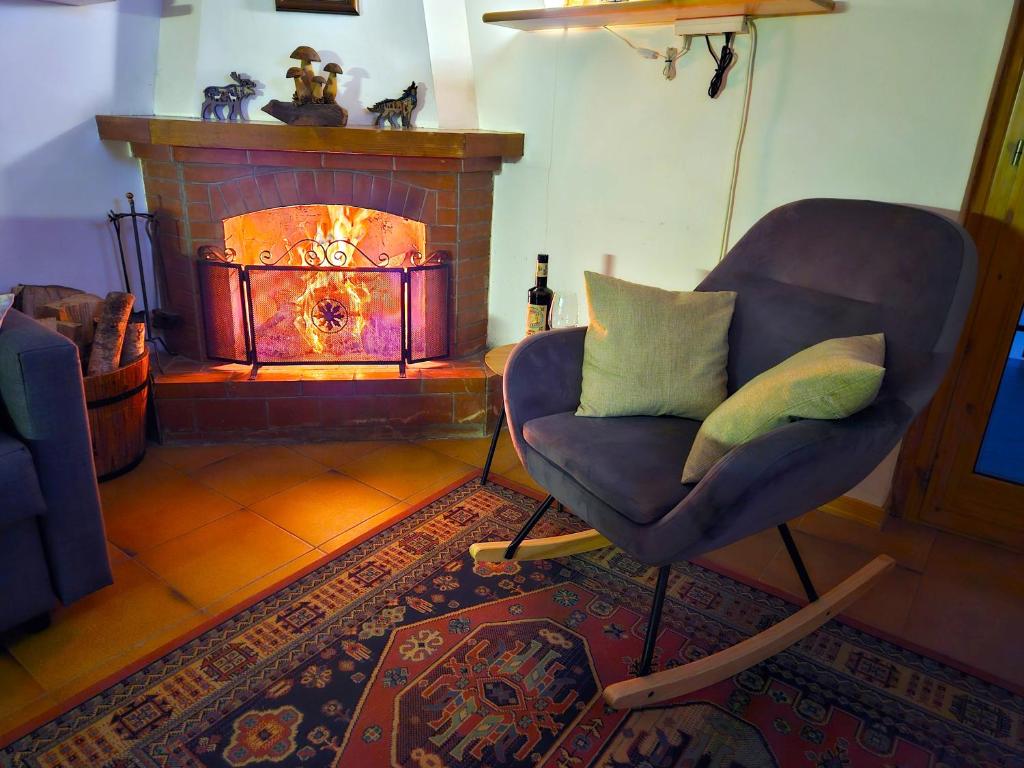 Χώρος καθιστικού στο Casa Aiello