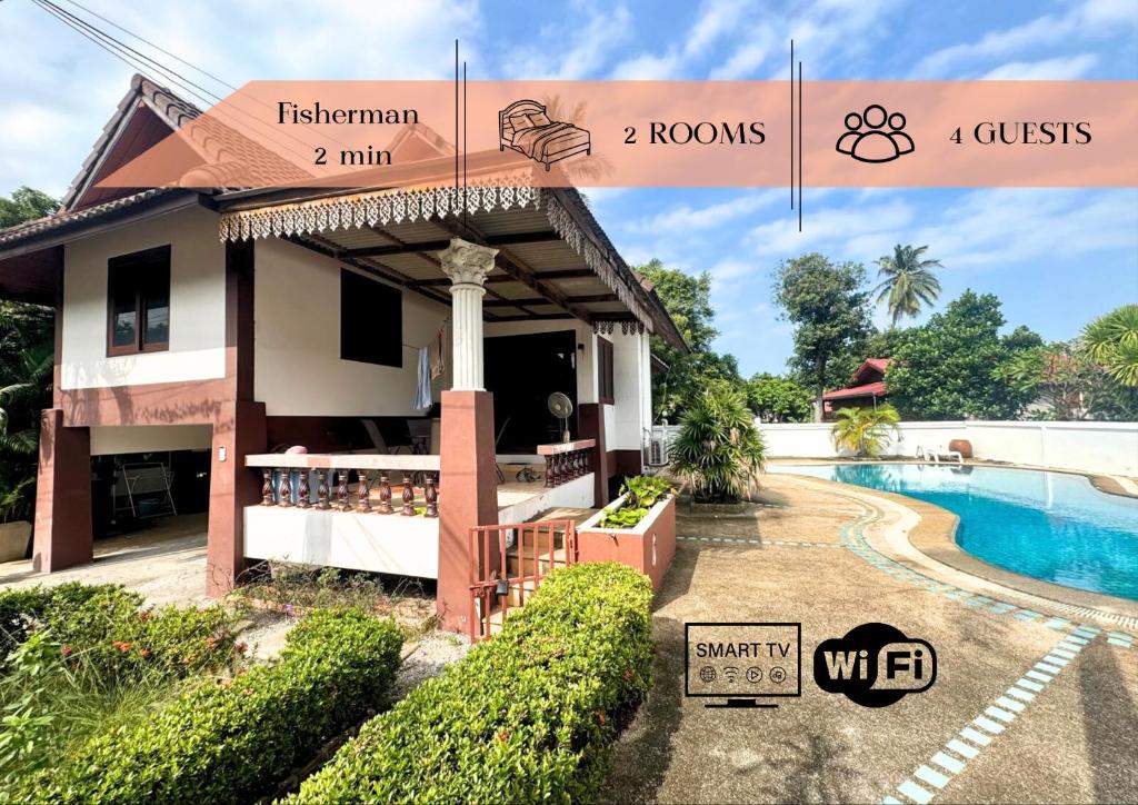 Πισίνα στο ή κοντά στο Fisherman Pool Villa - Koh Samui