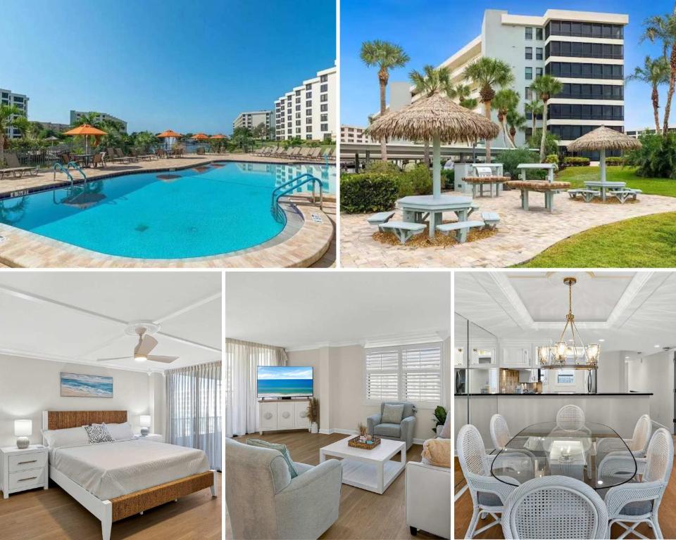 Hồ bơi trong/gần Luxury Beachfront Condo in Siesta Key