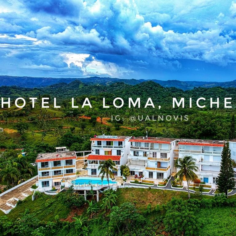 an aerial view of a hotel la loma mica at Hotel La Loma in Miches