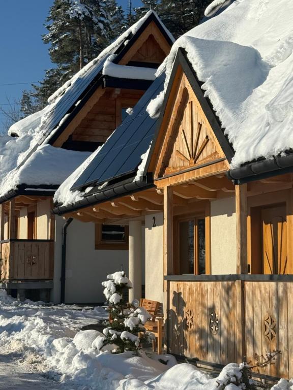 Domki w Białce pod Kotelnicą v zimě