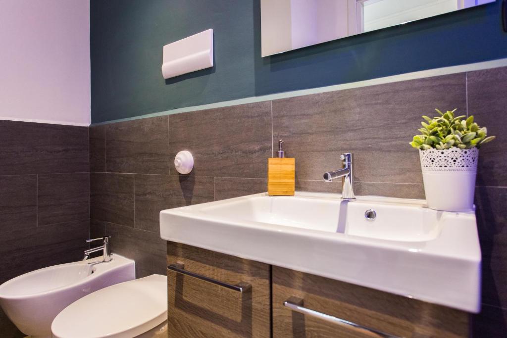 Koupelna v ubytování Politeama Luxury Suites