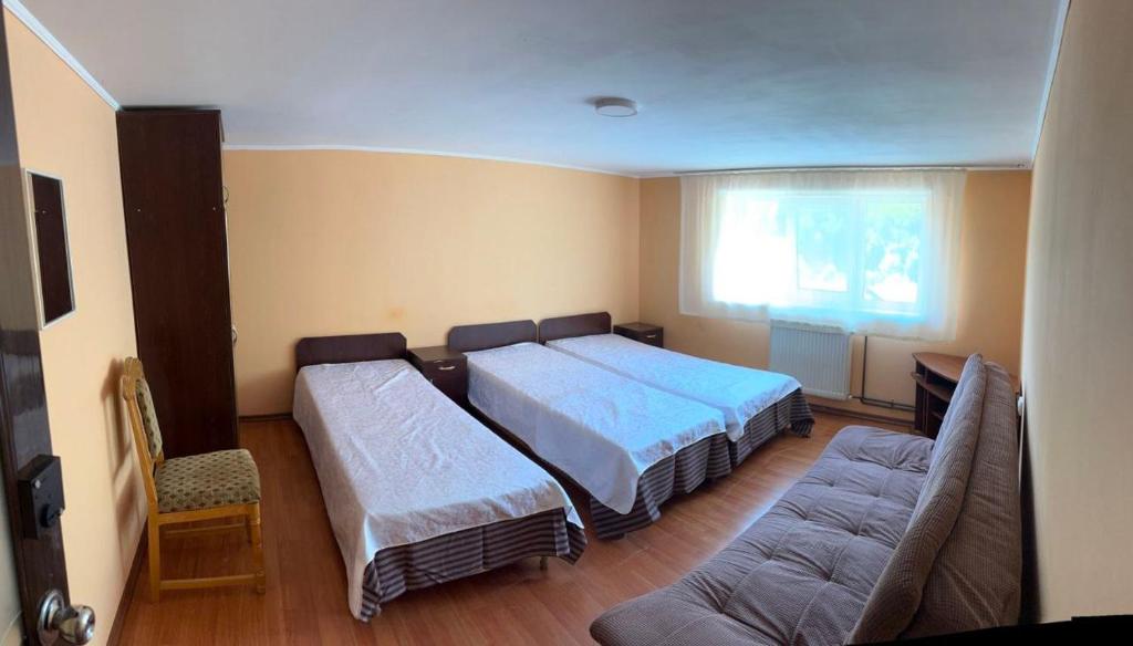 Ένα ή περισσότερα κρεβάτια σε δωμάτιο στο Pid skeleju