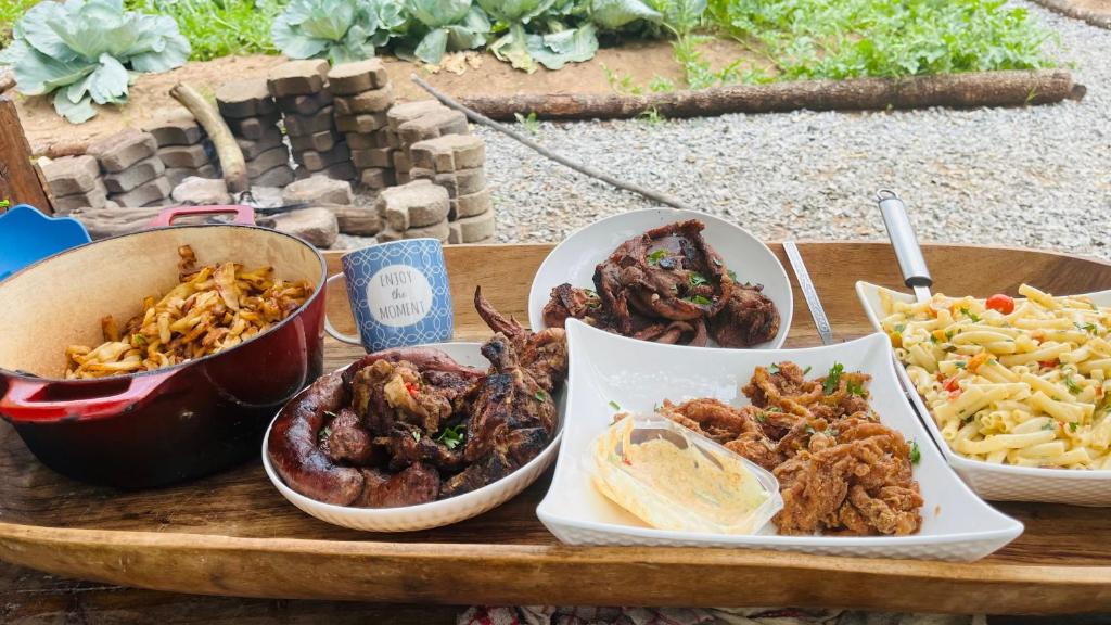 Jídlo v prázdninového domu nebo okolí