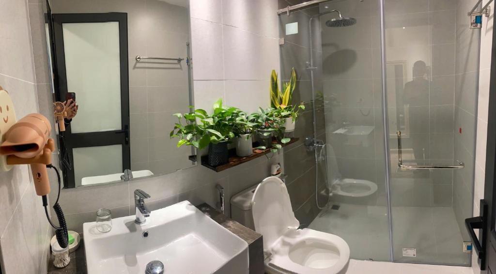 Et badeværelse på velvet rose home