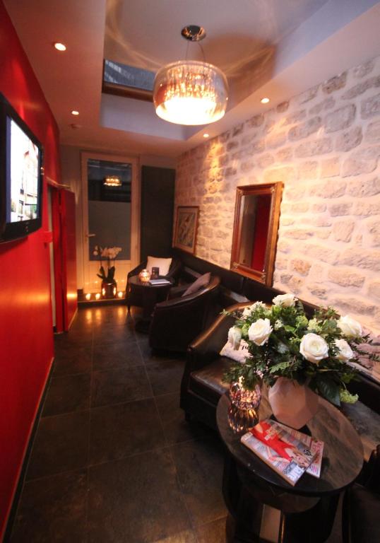 Hôtel Lumières Montmartre Paris - Resim 4