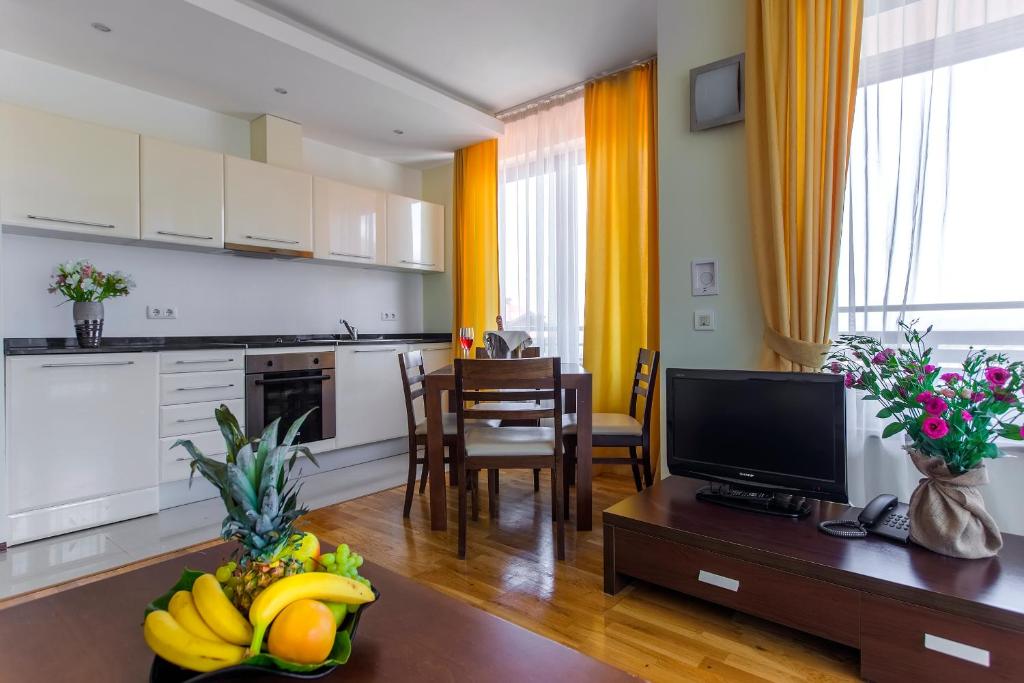 Kuchyň nebo kuchyňský kout v ubytování Murite Park Hotel