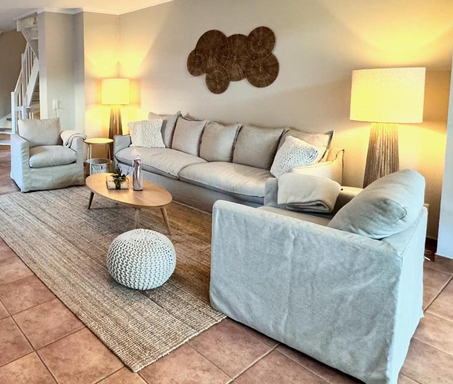 Χώρος καθιστικού στο NEU Hütthus Ferienhaus in Timmendorfer Strand