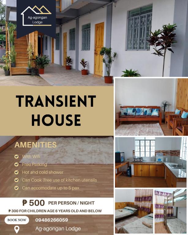 a collage of pictures of a house at Ag-agongan Lodge in Baguio