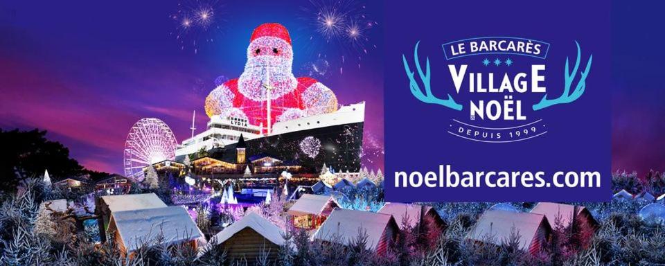 乐巴凯尔斯LE BARCARES Caraïbes的诺里尔斯克圣诞村，有圣诞老人展览