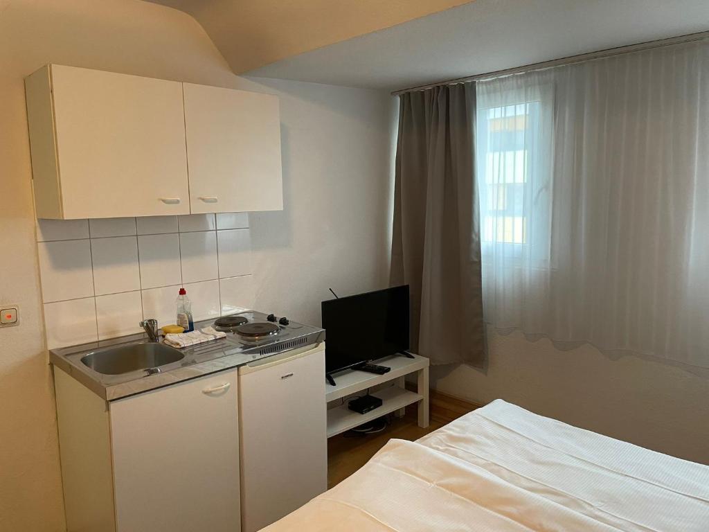 Køkken eller tekøkken på Hotel Westend