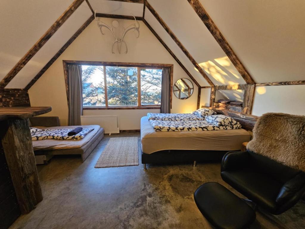 Ένα ή περισσότερα κρεβάτια σε δωμάτιο στο Aris place