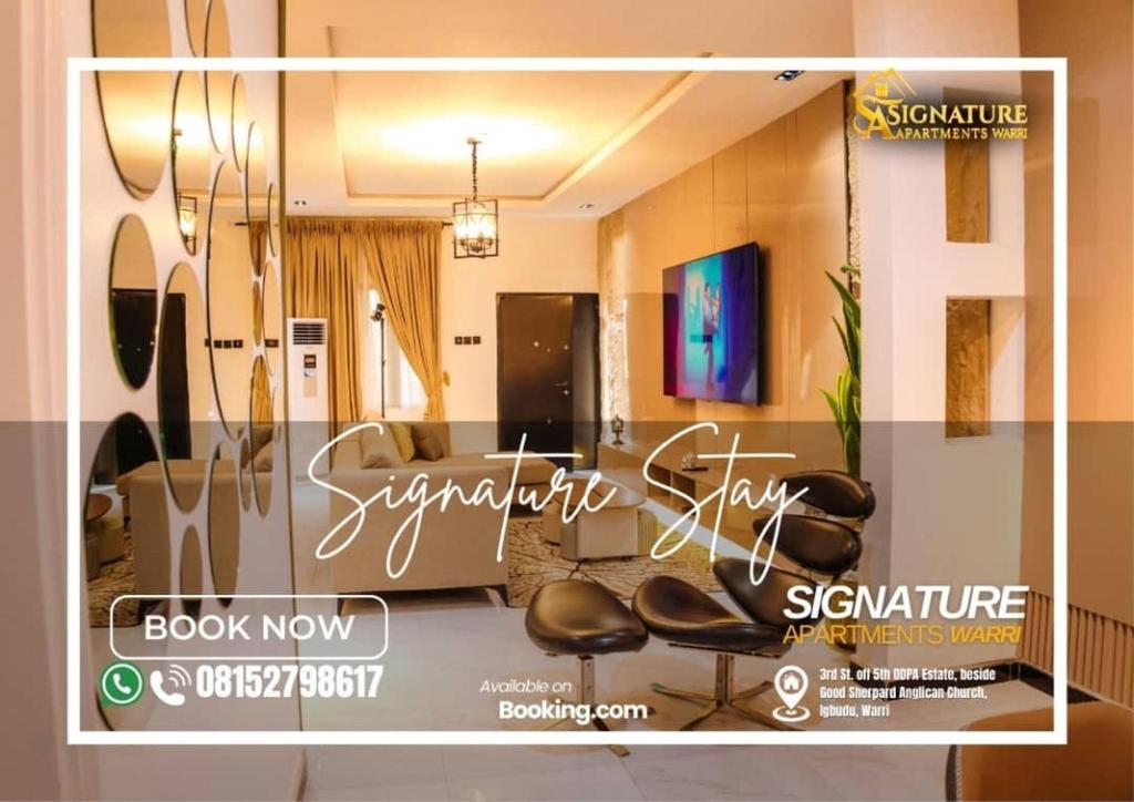 Μια τηλεόραση ή/και κέντρο ψυχαγωγίας στο Signature Apartments