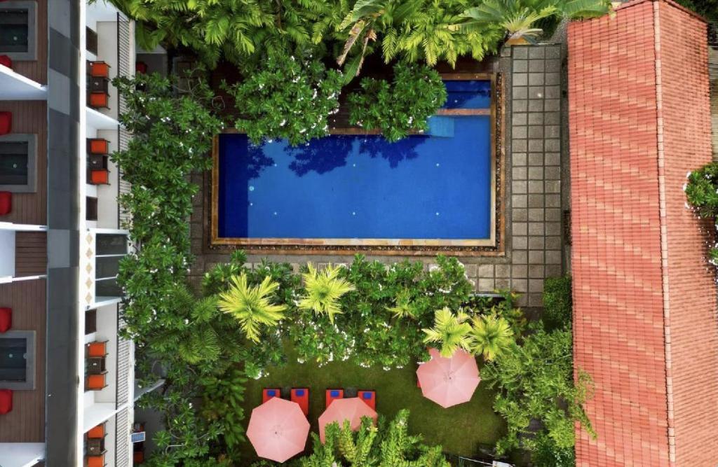 Κήπος έξω από το Angkor Serinity Hotel Siem Reap