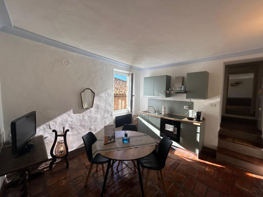 Kuchyň nebo kuchyňský kout v ubytování Loft Palazzo De Antaldis