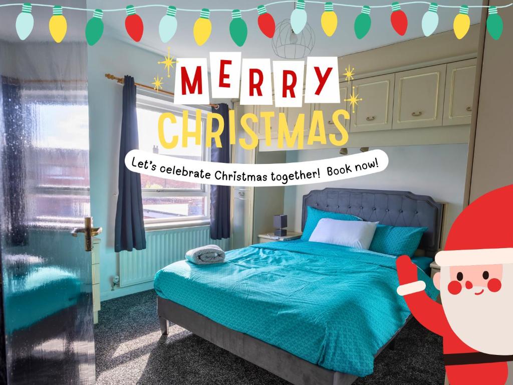 Postel nebo postele na pokoji v ubytování Charming 2br Maisonette In Carlisle Center