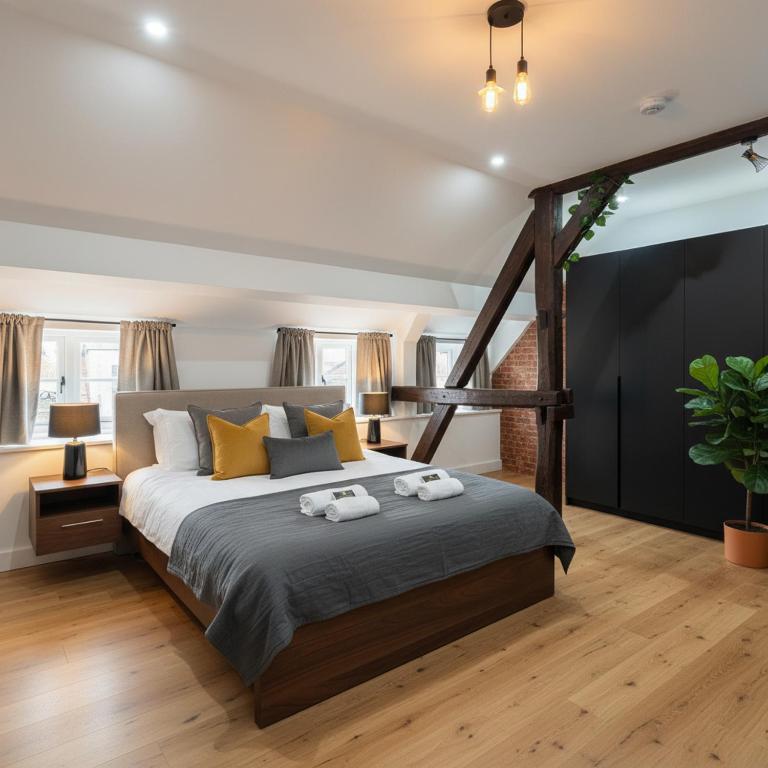 Ένα ή περισσότερα κρεβάτια σε δωμάτιο στο Pirocanac